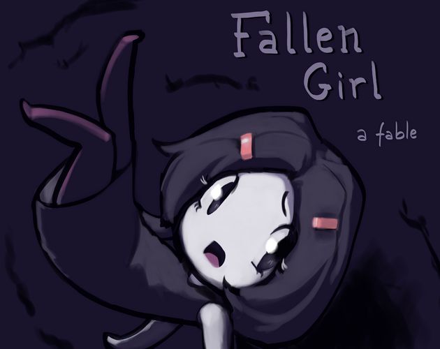 girl falling in the void